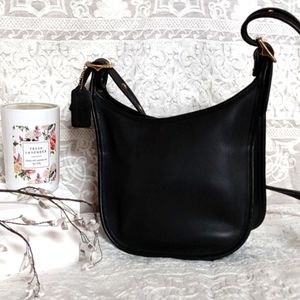 Coach, Purse, Black, Leather